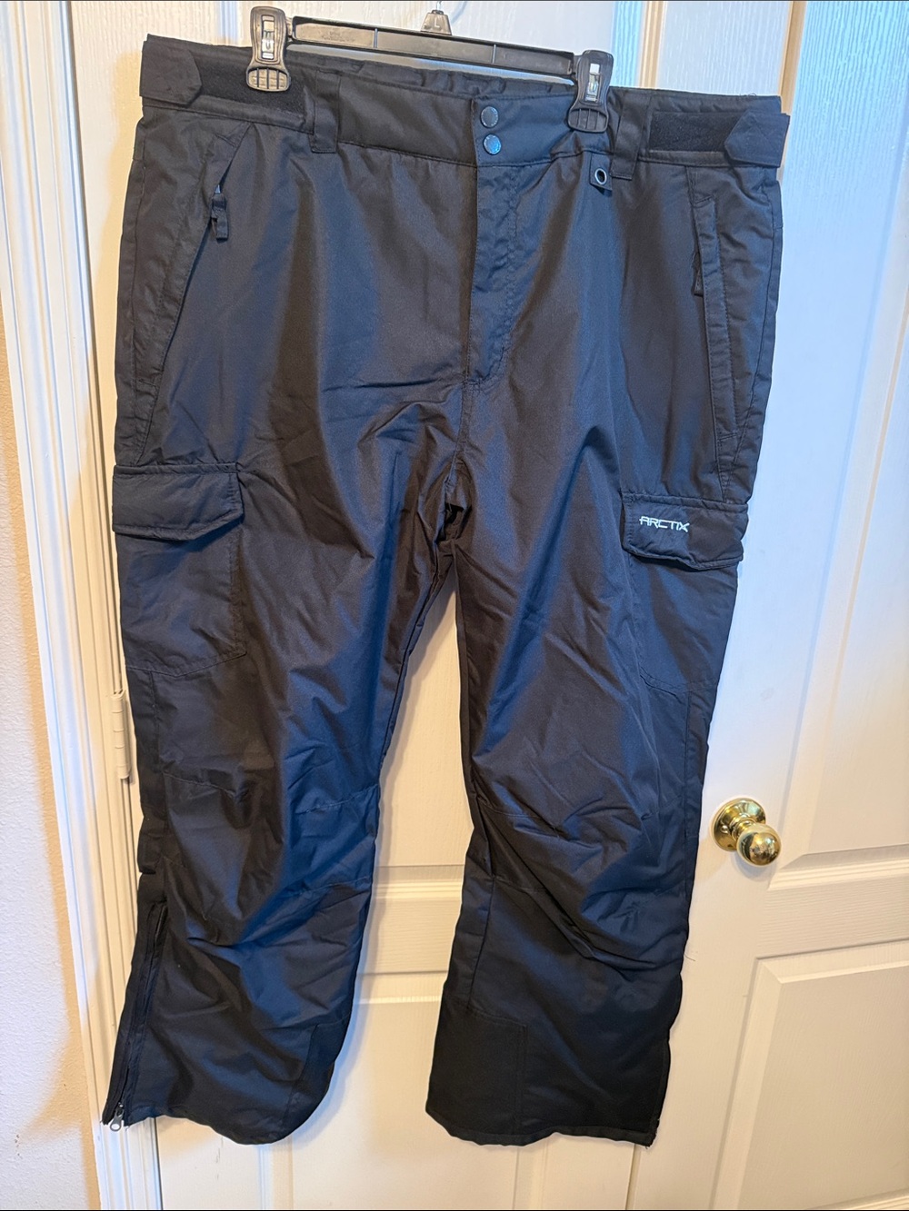 Arctix Men's Black Cargo Snow Pants with Utility Pockets